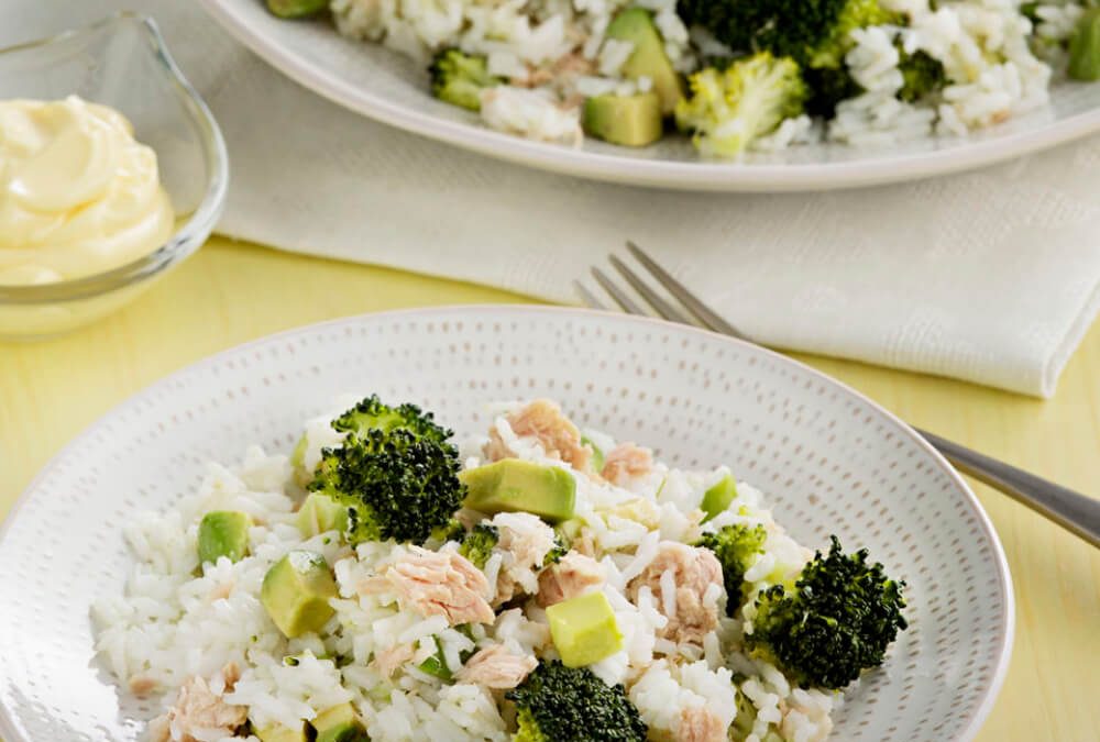 ARROZ CON BRÓCOLI ATÚN Y PALTA