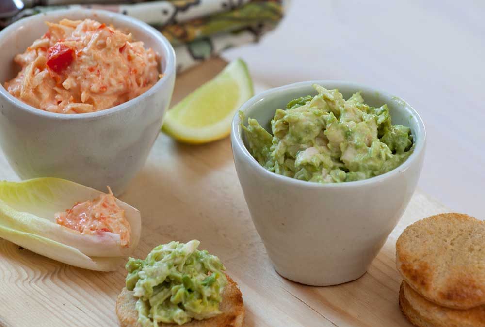 PASTA DE POLLO PALTA Y POLLO PIMIENTO