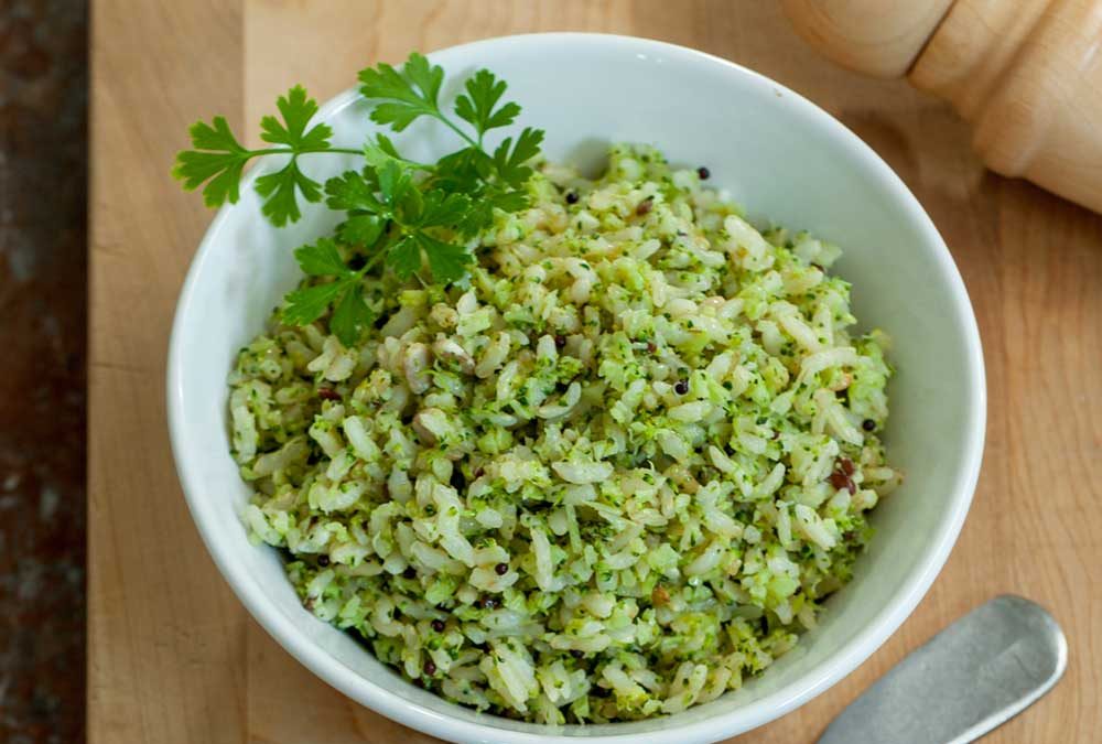 ARROZ VERDE CON POLLO Y CILANTRO