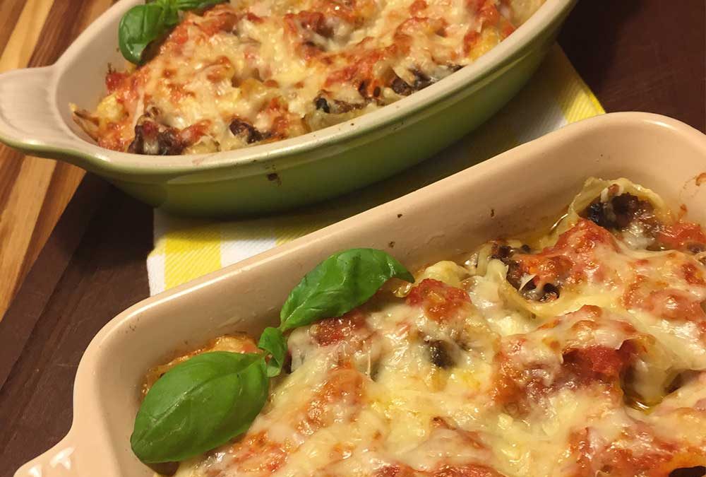 CONCHIGLIONI RELLENOS CON BOLOÑESA