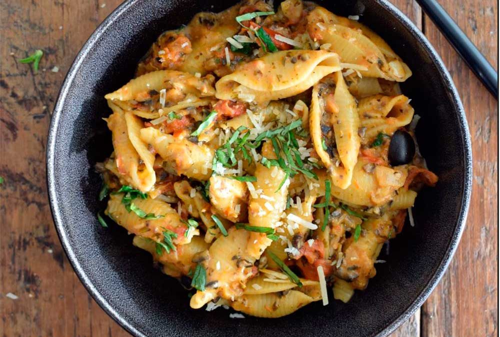 Caracoles con salsa mediterránea ONEPOT